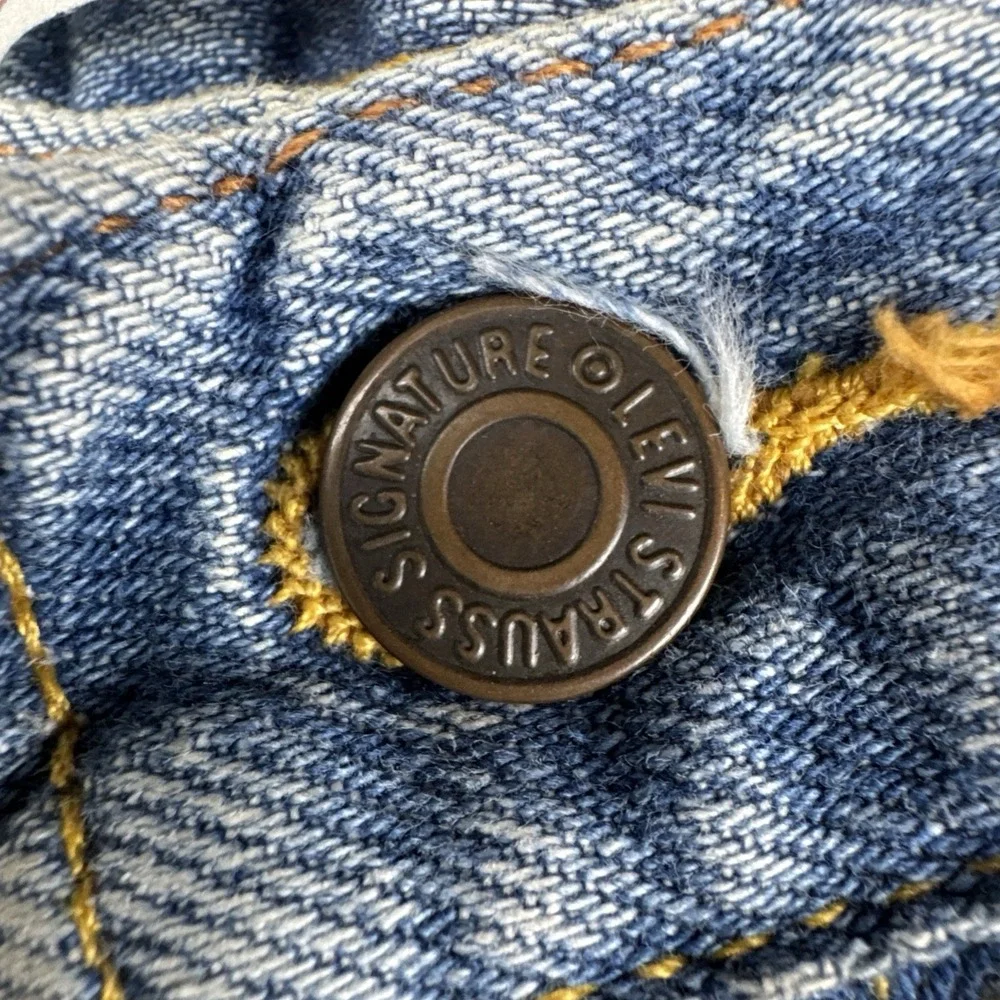 Levi Strauss Signature Mens‎ Relaxed Fit Jeans Light Wash Denim 38x30